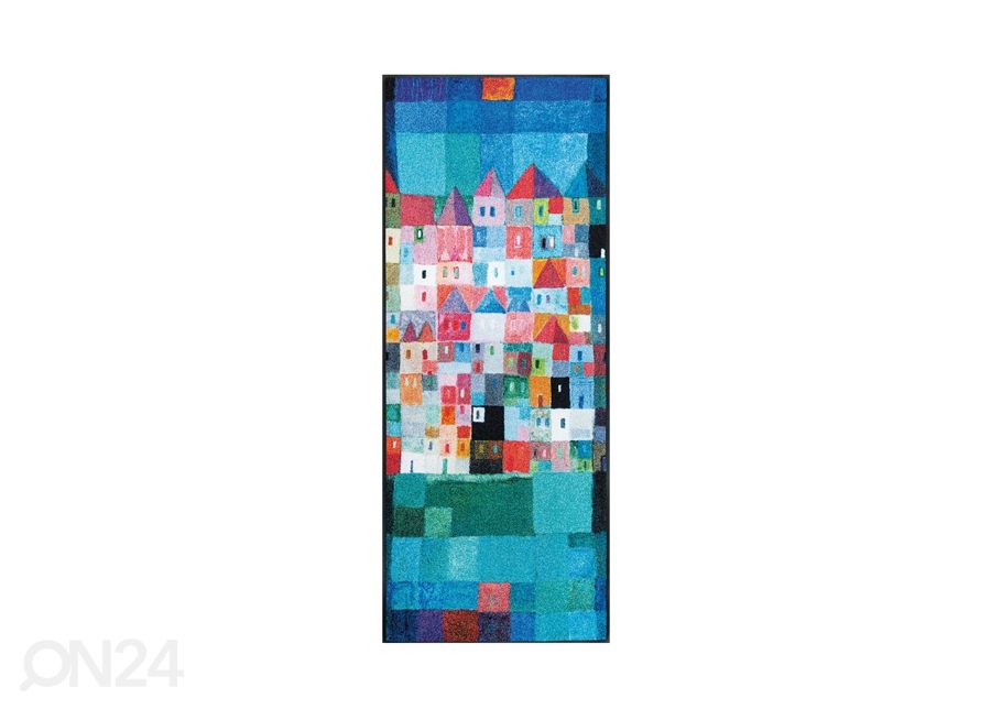 Vaip Colourful Houses 75x190 cm suurendatud