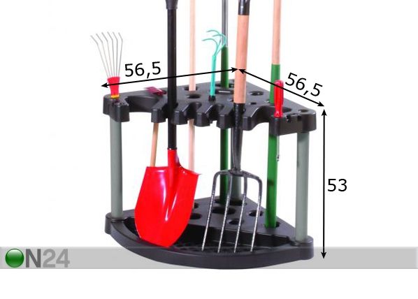 Aiatööriistade hoidja madal Keter mõõdud