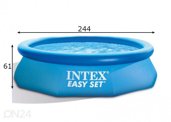 Bassein Intex Easy Set 305x61 cm filterpumbaga mõõdud