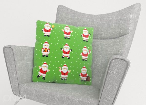 Dekoratiivpadjapüür Funny Santas 40x40 cm