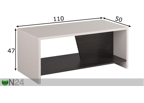 Diivanilaud Eric 110x50 cm mõõdud