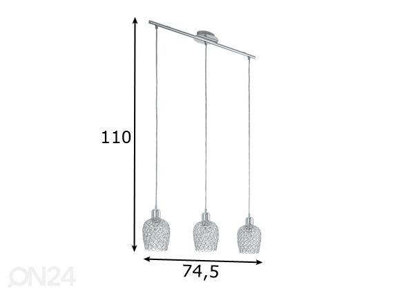 Eglo rippvalgusti Bonares 3 mõõdud
