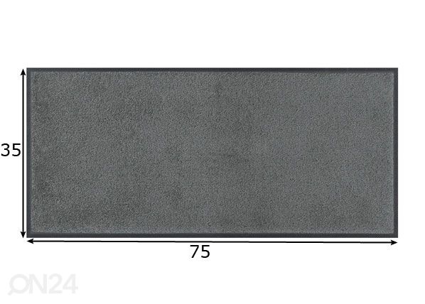 Esikumatt Monocolour 35x75 cm mõõdud