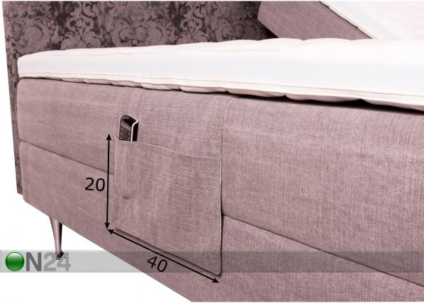 Hypnos tarvikute taskud, 2 tk 120 cm laiusele voodile mõõdud