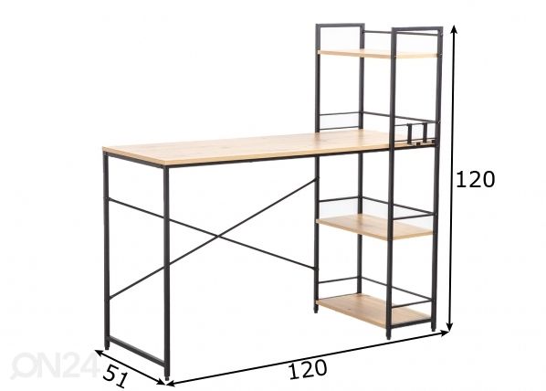 Kirjutuslaud 120 cm mõõdud