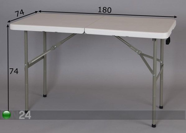 Kokkupandav laud 180x74 cm mõõdud