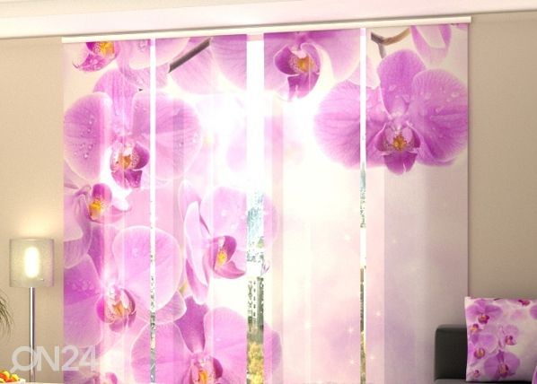 Läbipaistev paneelkardin Starry orchid 240x240 cm