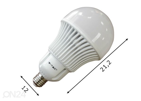 LED pirn E27 30 W mõõdud