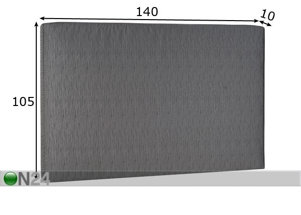 Mööblikangaga Hypnos voodipeats Standard 140x105x10 cm mõõdud