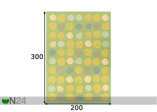 Narma newWeave® šenillvaip Veere lime 200x300 cm mõõdud