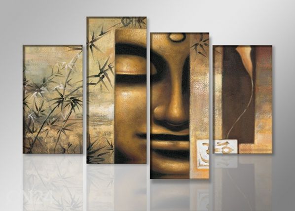 Neljaosaline seinapilt Buddha 130x80 cm