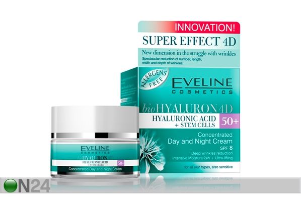 Öö- ja päevakreem 50+ New Hyaluron Eveline Cosmetics 50ml