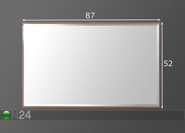 Peegel Primus 52x87 cm mõõdud