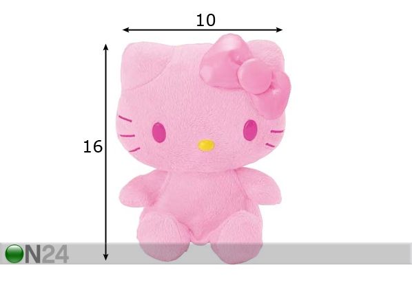 Pehme roosa Feng Shui Hello Kitty mõõdud