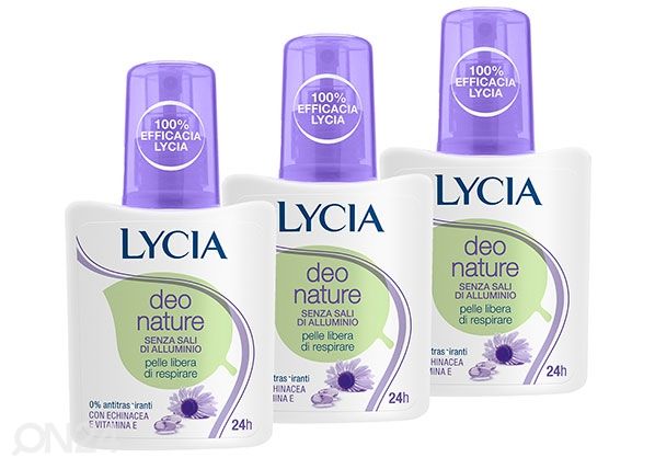 Pihustiga deodorant Lycia Deo Nature 3x75ml