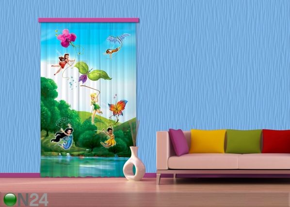 Poolpimendav fotokardin Disney Fairies with rainbow 140x245 cm