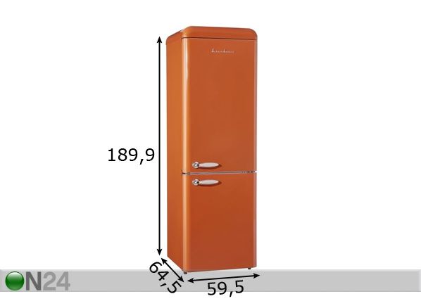 Retro külmkapp Schaub Lorenz SL300O-CB mõõdud