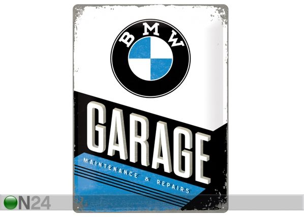 Retro metallposter BMW Garage 30x40 cm