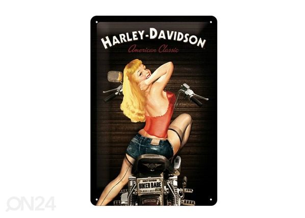 Retro metallposter Harley-Davidson Baker Babe 20x30cm
