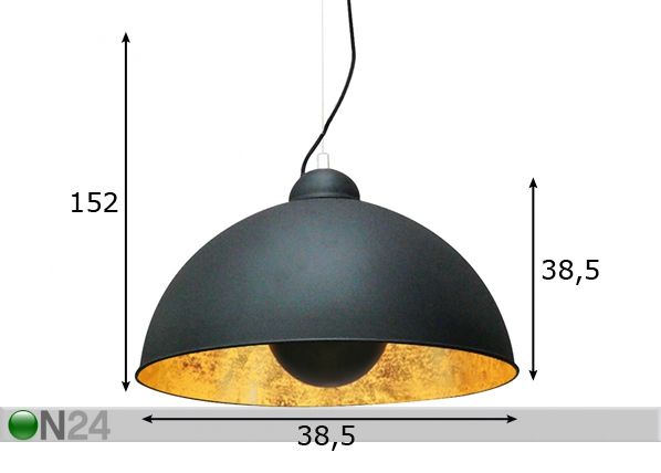 Rippvalgusti Antenne Ø38,5 cm mõõdud