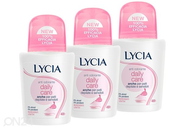 Roll-on deodorant Lycia Daily Care 3x50ml