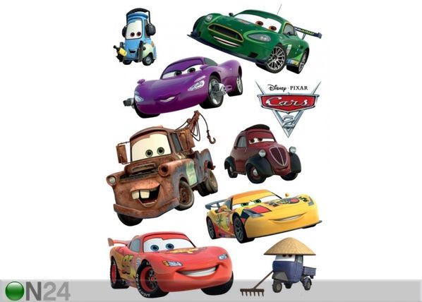 Seinakleebis Disney Cars 2 McQueen and Mater 65x85 cm