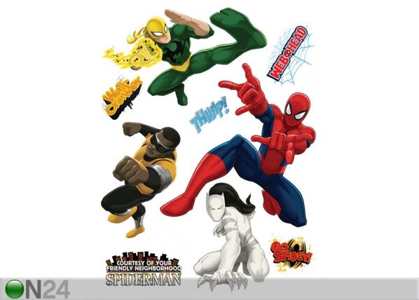 Seinakleebis Marvel heroes 65x85 cm