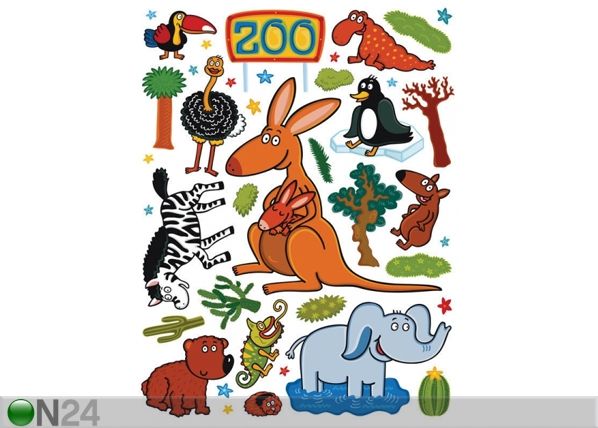 Seinakleebis Zoo 65x85 cm