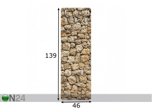 Seinanagi Antique Cobblestone 139x46 cm mõõdud