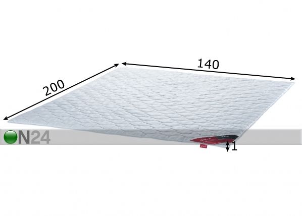 Sleepwell madratsi kaitsetekk TOP Hygienic 140x200 cm mõõdud