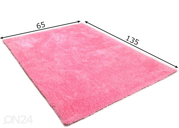 Tom Tailor vaip Soft Uni 65x135 cm, roosa mõõdud