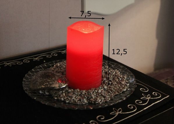 Vahast LED küünal 12,5 cm mõõdud