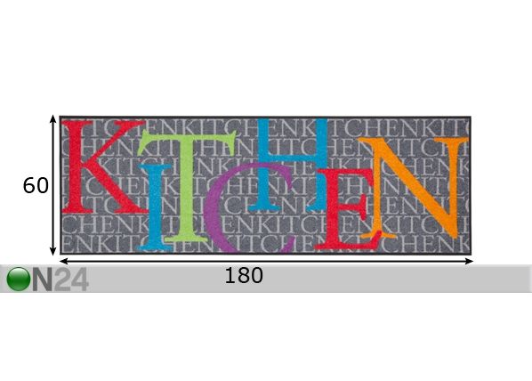 Vaip Kitchen 60x180 cm mõõdud