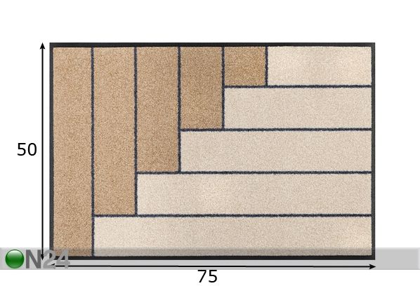 Vaip Linear Sand 50x75 cm mõõdud