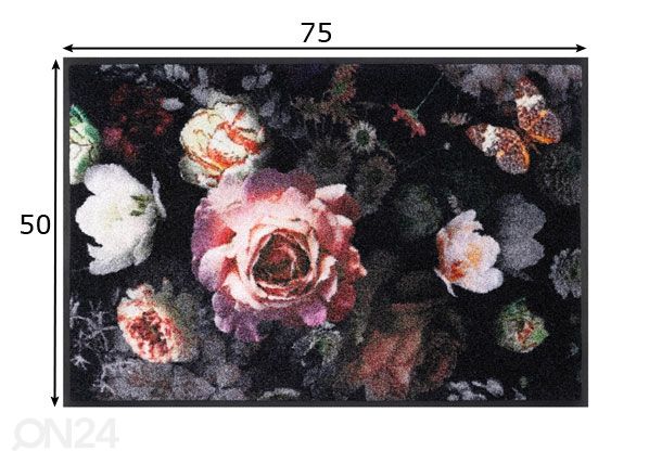 Vaip Night Roses 50x75 cm mõõdud