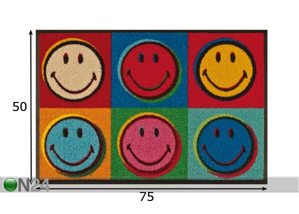 Vaip Smiley Warhol 50x75 cm mõõdud
