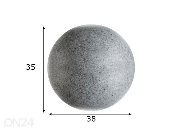 Välisvalgusti Ball Granit mõõdud