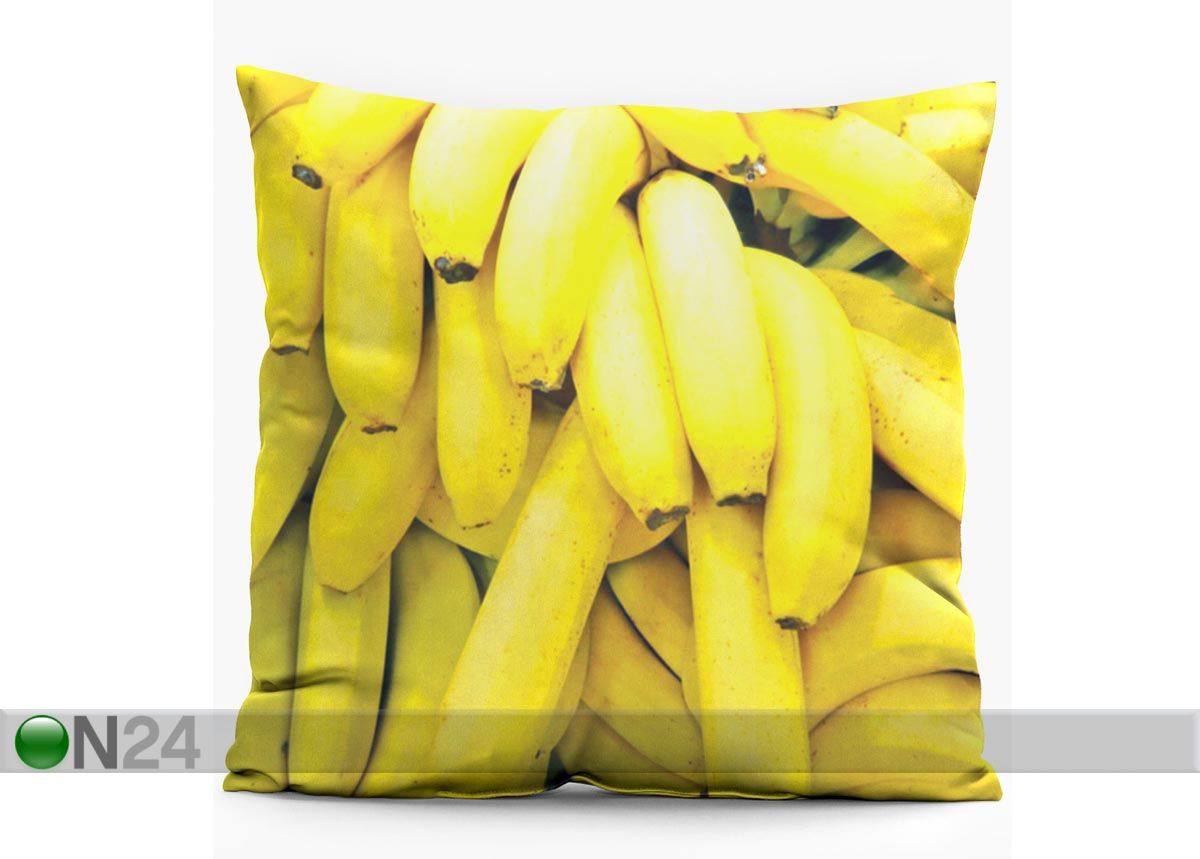 Dekoratiivpadi Bananas 38x38 cm suurendatud