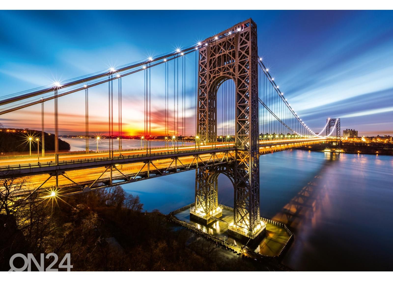 Fliis fototapeet George Washington Bridge suurendatud