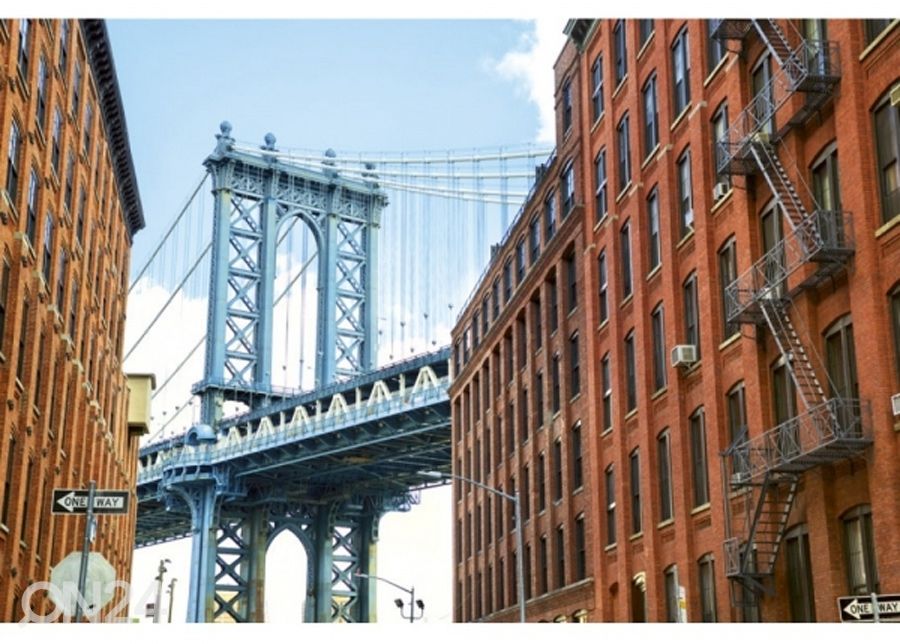 Fliis fototapeet Manhattan bridge 225x250 cm suurendatud