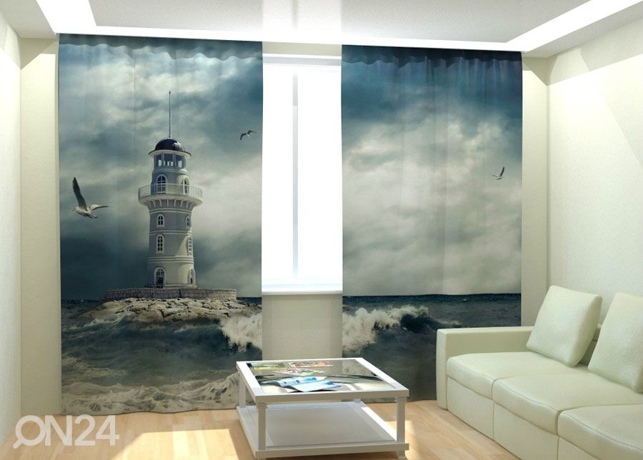Fotokardinad Lonely Lighthouse 300x260 cm suurendatud