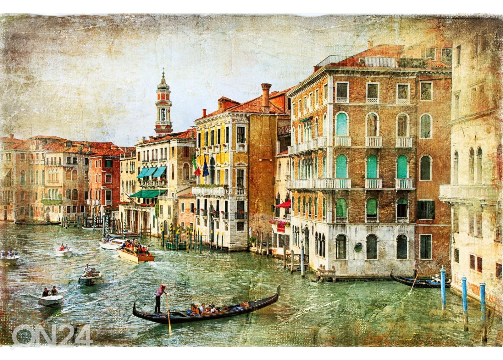 Isekleepuv fototapeet Vintage Romantic Venice suurendatud