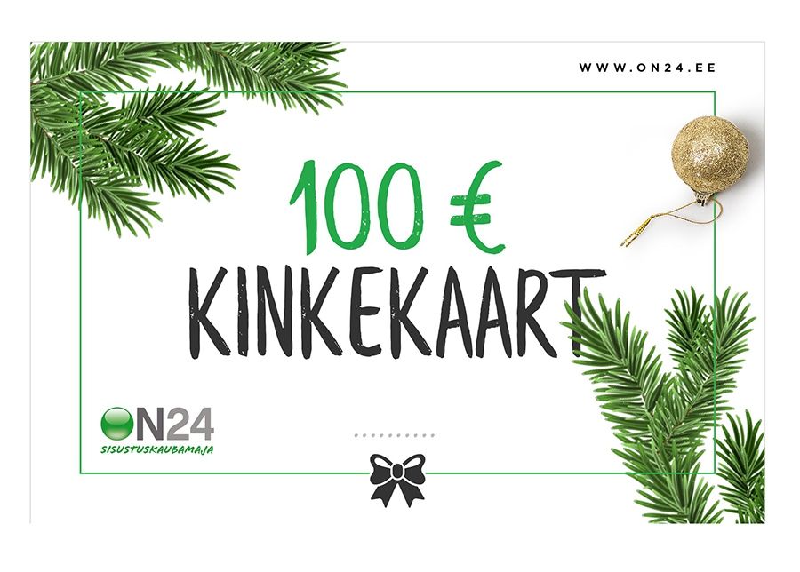 Kinkekaart Jõulud 100 € suurendatud