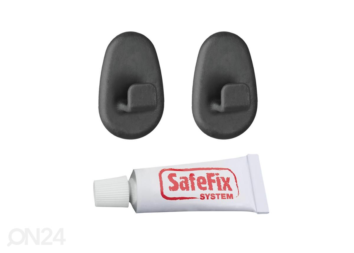 Kinnitusnagid SafeFix 2 tk + liim, must suurendatud