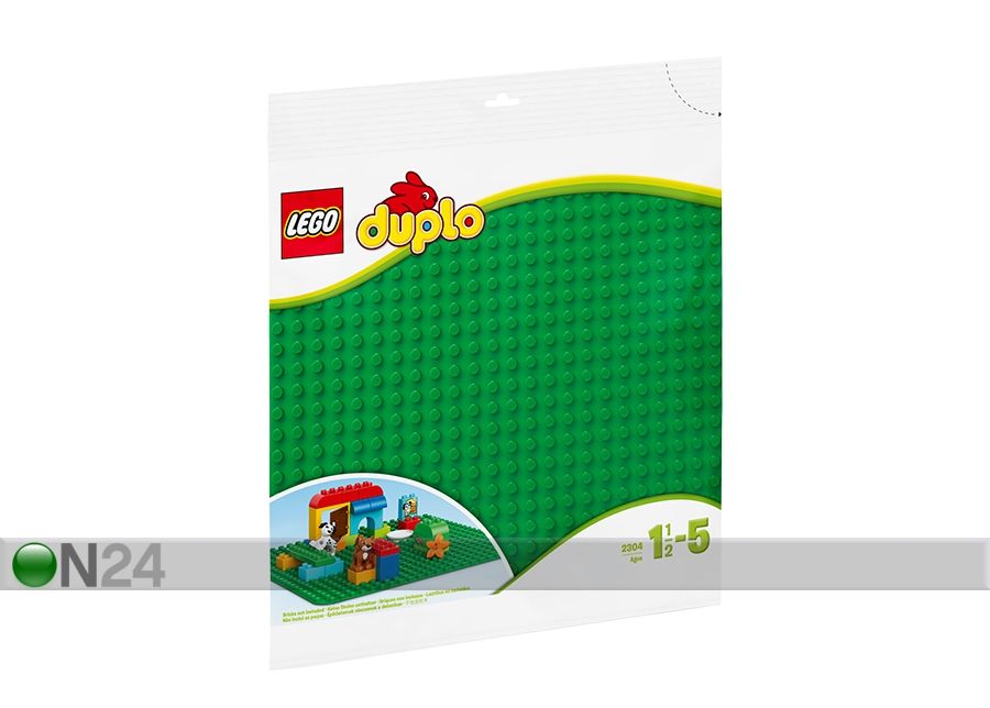 LEGO Duplo suur roheline ehitusplaat suurendatud