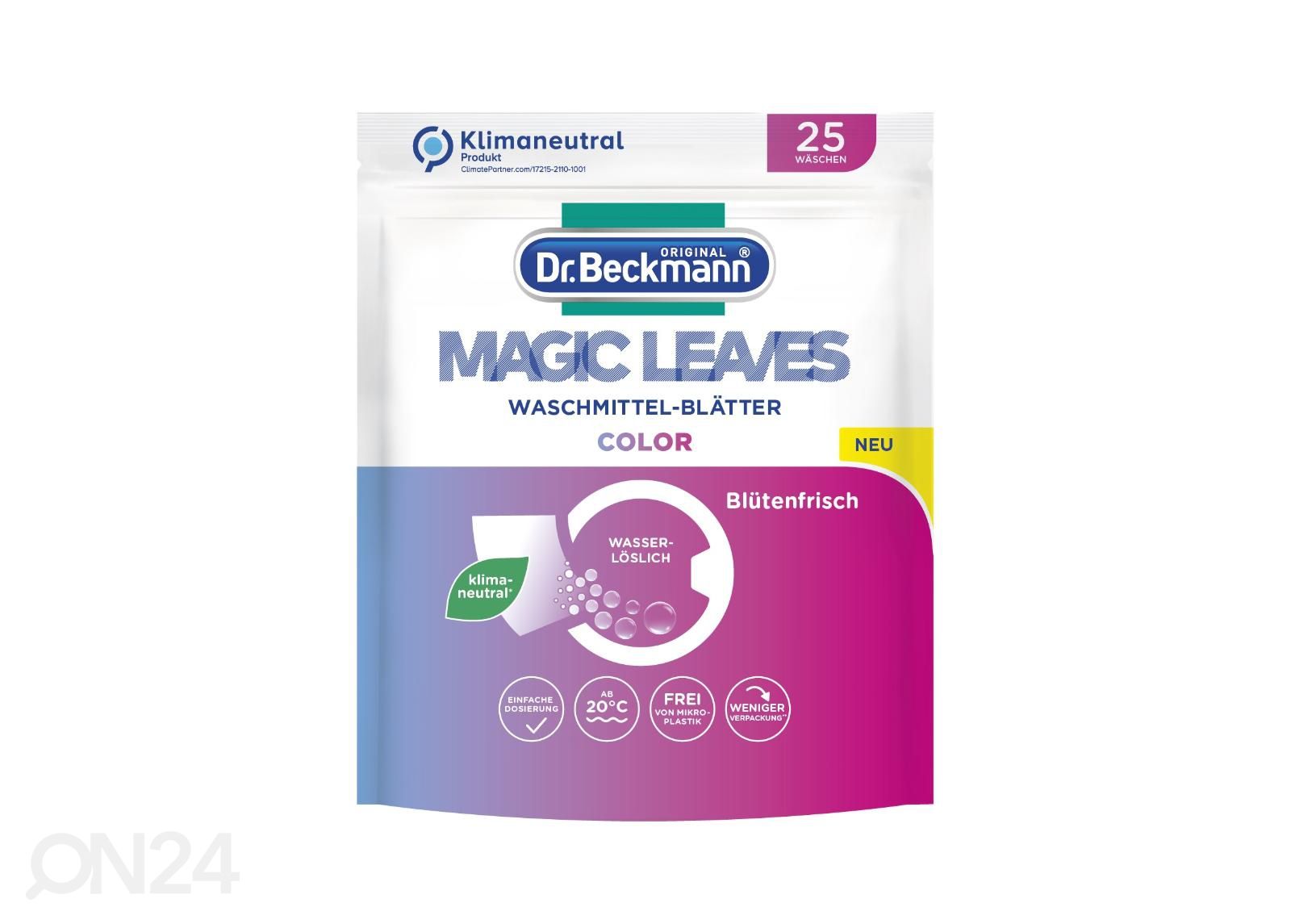 Magic Leaves pesuvahendi lehed Color Dr. Beckmann suurendatud