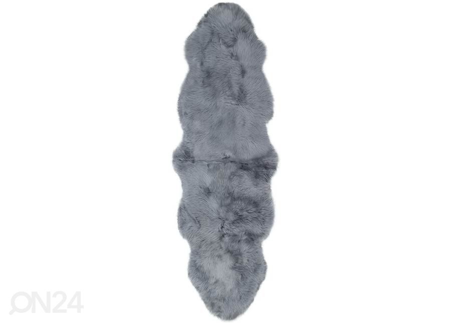 Naturaalne lambanahk Merino grey Duo ±60x180 cm suurendatud