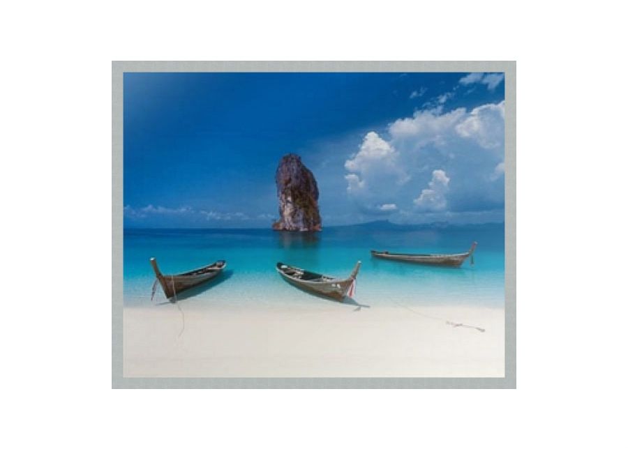 Pilt Modern - Beach and boat 40x50 cm suurendatud