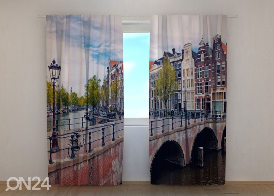 Poolpimendav kardin Bridge in Amsterdam 240x220 cm suurendatud