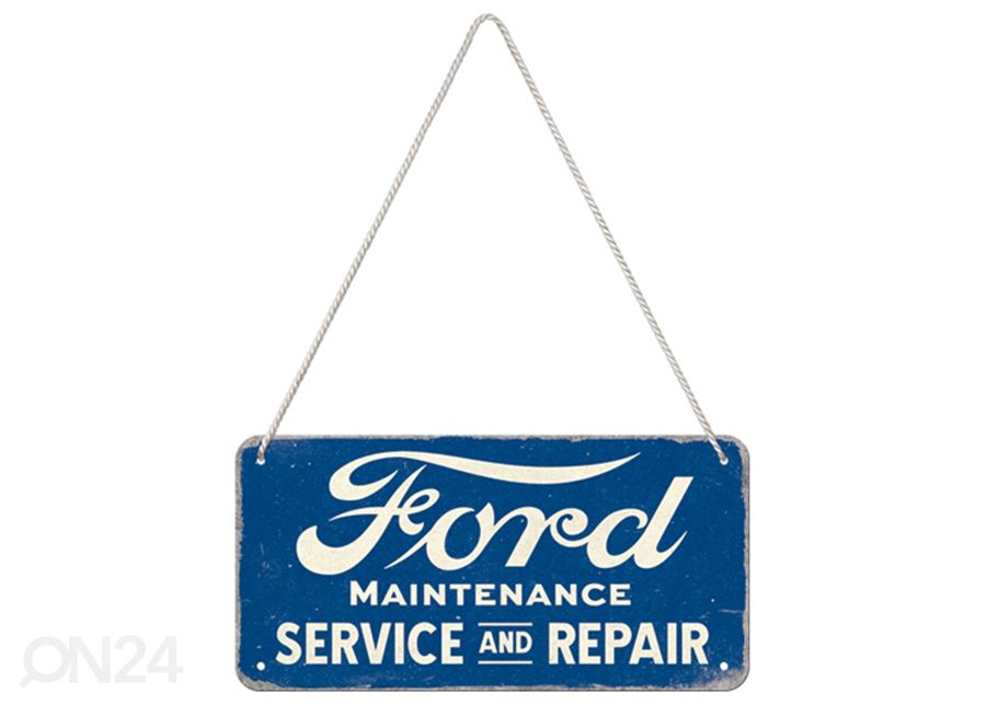Retro metallposter Ford - Service & Repair 10x20 cm suurendatud
